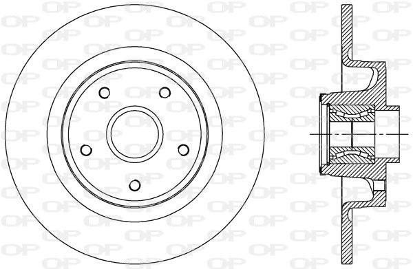 OPEN PARTS Тормозной диск BDA1960.30